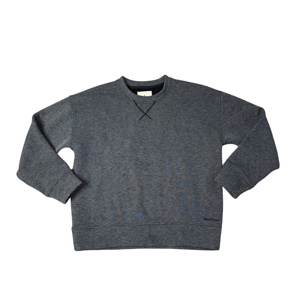 Smartwool Crewneck Sweatshirt Mens Medium Gray Excellent Merino Wool Pullover